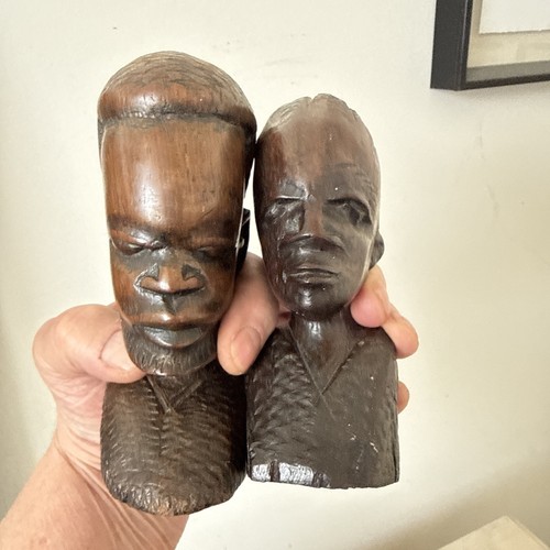 Vintage pair african wood - african,