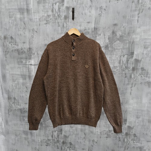Chaps button neck knit - button,