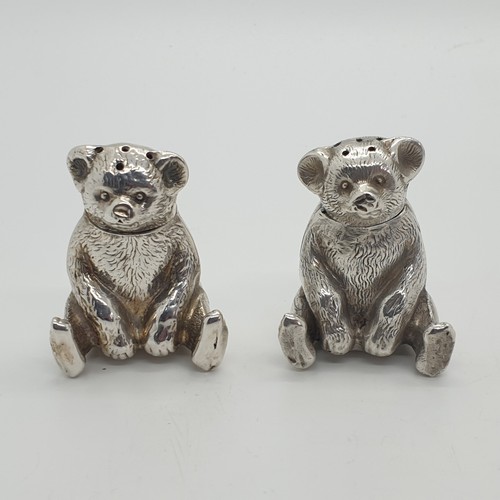 Pair antique sterling - pair,