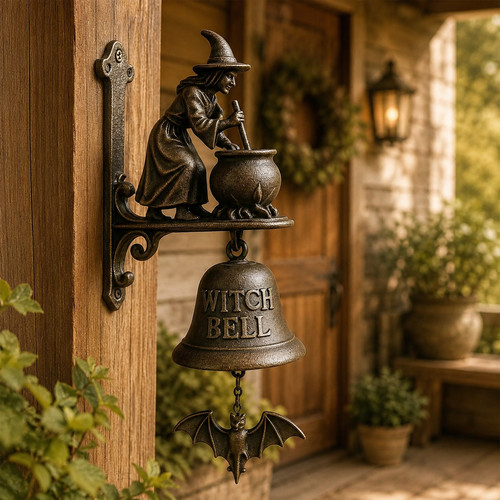 Resin witch bell cast iron - cast,
