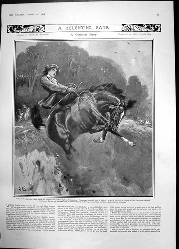 Antique print relenting - print, fate