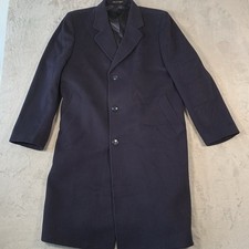 Crombie Coat Mens 44 R Blue