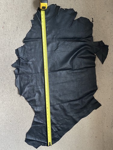 Black garment quality leather - black,