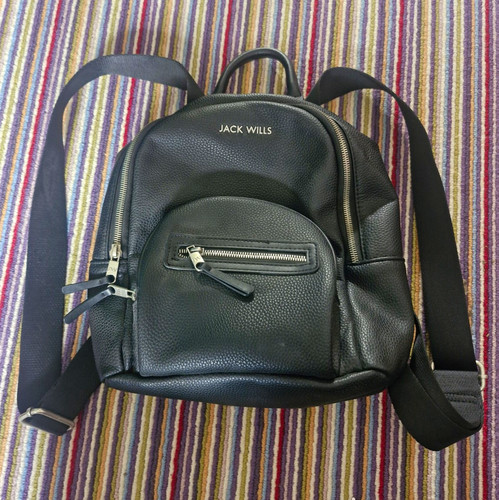 Jack wills black daypack - black,