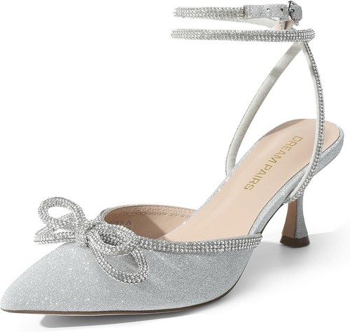New kitten heels rhinestone - new,