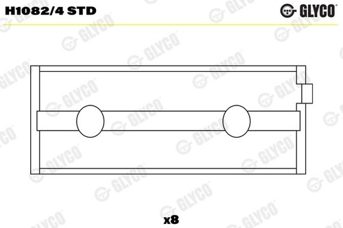 Glyco h1082 std crankshaft - h1082/4,