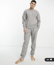 $191 Emporio Armani Bodywear lounge set in gray Size M New With Tags