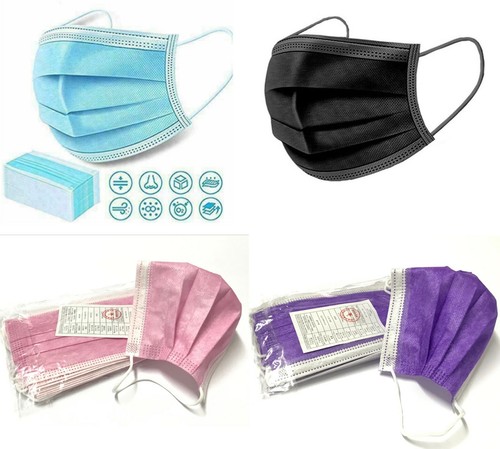 Black pink blue violet - black,