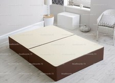 Solid Faux leather divan bases