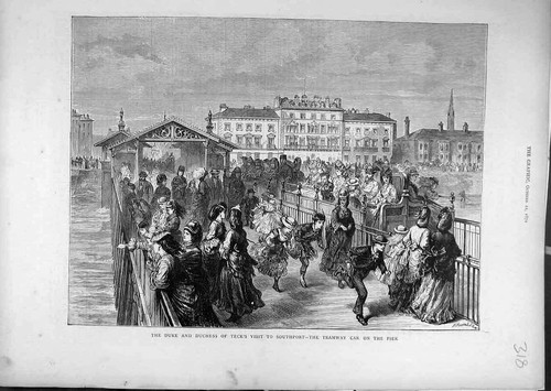 Original old antique print - old,