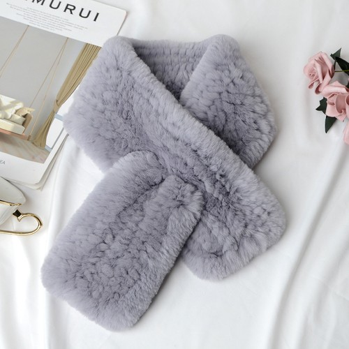 Real rex rabbit fur scarf - fur,