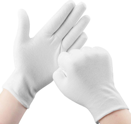 100 cotton white gloves sizes - cotton,