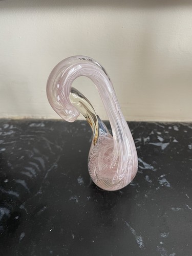 Vintage murano glass - glass, swan