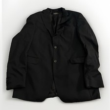 Vintage Van Gils Mens Wooltech Black Tuxedo Blazer Jacket Wool Blend Size 40 UK