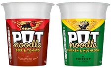 Pot Noodles Beef & Tomato + Chicken & Mushroom |90G| Instant Noodles