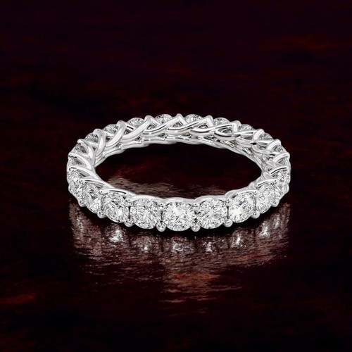 Diamond band lab grown round - band,