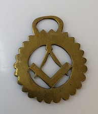 VINTAGE HORSE BRASS MASONIC