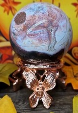 Druzy Red Mexican Agate Sphere