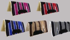 WESTERN SADDLE PAD NUMNAH 32 X 32 BROWN, RED, BLUE, GREY 2 INCH THICK