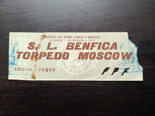 Rare ticket benfica torpedo - ticket,