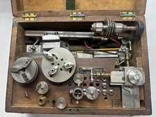 Boley Watchmakers Lathe 6mm Boxed Set With Large Lot Of Tooling and motor 