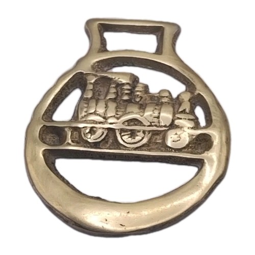 Train horse brass - train,