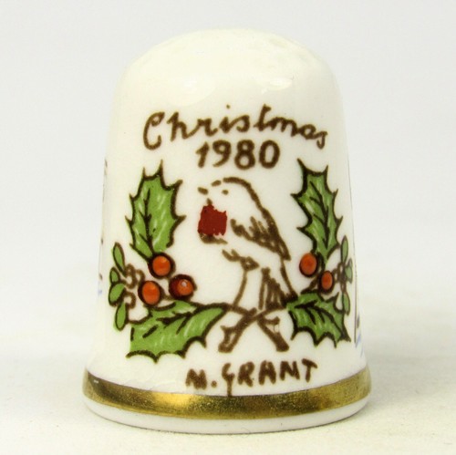 Caverswall thimble christmas - caverswall,
