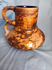 West Germany  Lava  60´s Roth Marei Keramik Pottery 1304 Vase-17cm-Double Handle