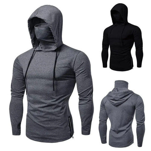 Men shirt turtleneck - men's, mask