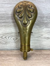 Antique G & JW Hawksley Sheffield Brass Gun Powder Flask Civil War Era Authentic