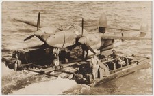 WW2 Original Press Photo US P-38 Lightning Carried By 2 DUKW's #L2
