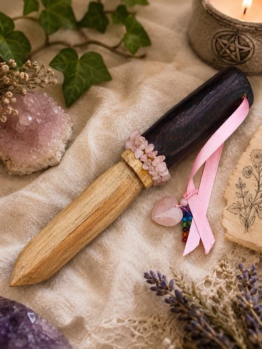 Witchcraft athame wooden - witchcraft,