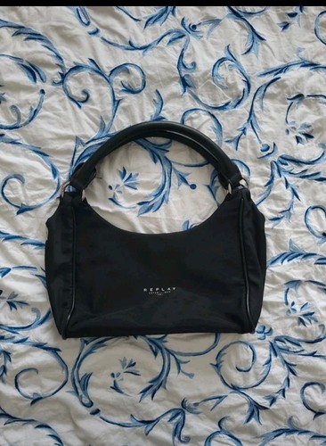 Replay black nylon shoulder - black,