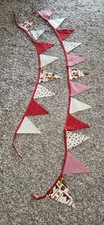 2X Bunting -  Stars n Xmas theme cotton  Fabric Bunting - 190cm & 150cm Long