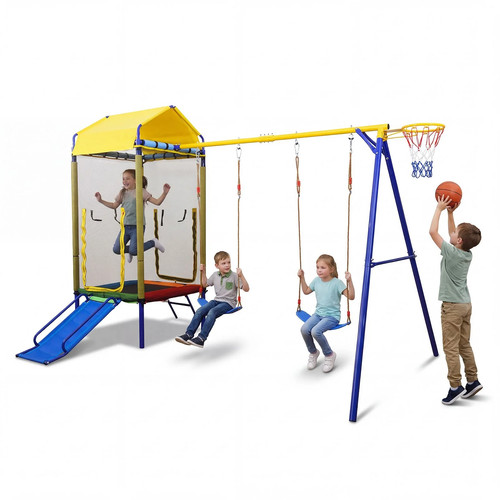 Kids swing set for - 5-in-1,