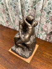 Vintage Sculpture The Kiss By Auguste Rodin by Classic Austin