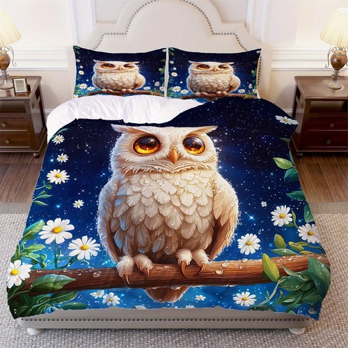 Daisy leaves owl quilt - daisy,