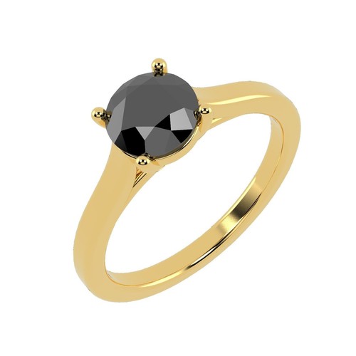 90ct round black diamond - round,