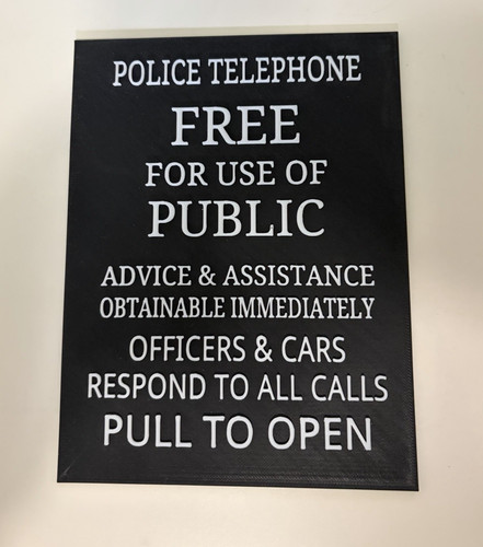 Police box telephone - box, tardis