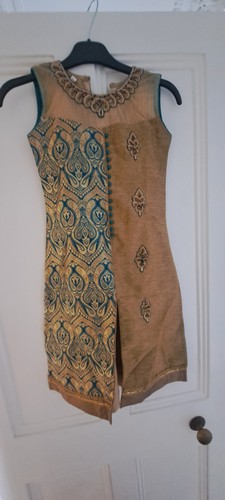Embroidered indian kurta - indian, –