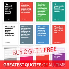 GREATEST QUOTES POSTERS Wall
