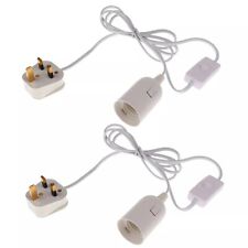 Cable Plug in Pendant Light Fitting with Switch E27 Lamp Holder UK/EU/US Plug