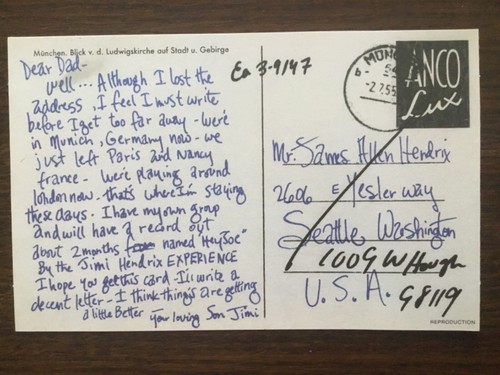 1966 postcard from germany - 1966,