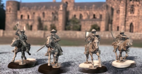 Mounted medieval sergeants - medieval,
