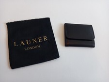Launer London Leather Small Coin Tray Purse