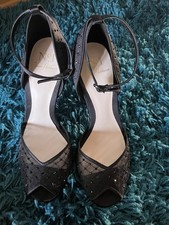Jenny Packham No 1 Black Occasion Shoes Size 5 Euro 38 cruise cocktail evening 