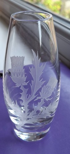 Pretty glass bud vase - glass,