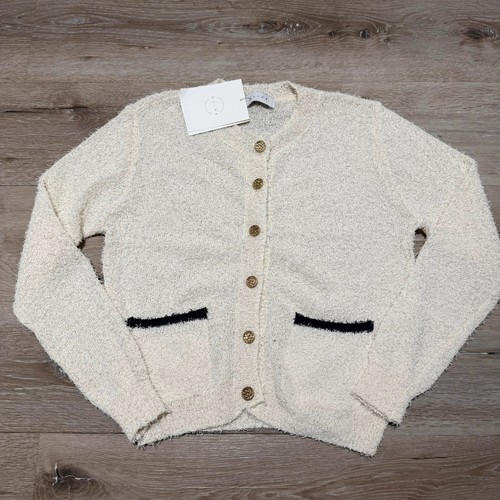 Olive boucle knit - knit, cardigan