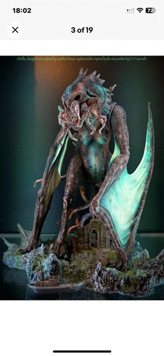 Cthulhu statue resin model - cthulhu,