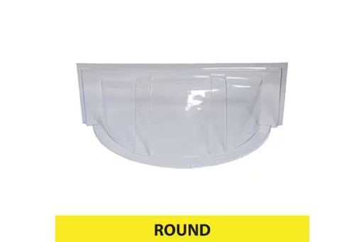 In plastic round - in., 17
